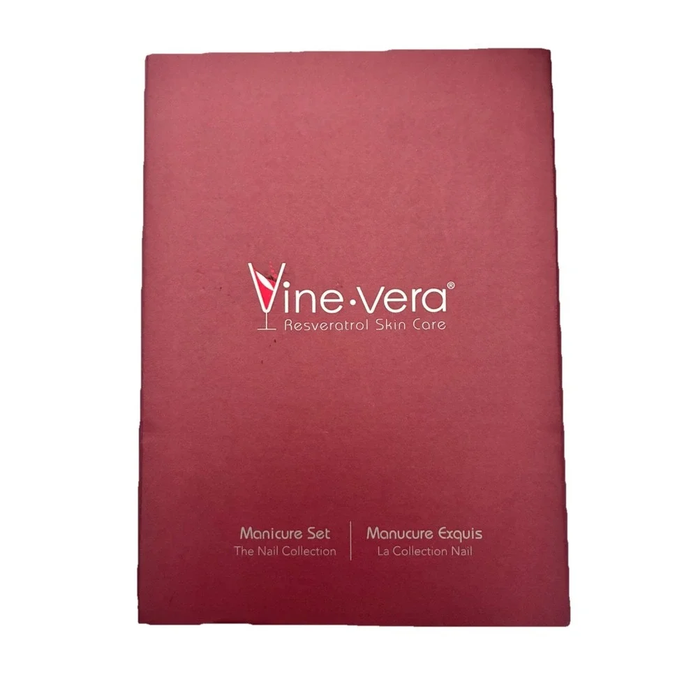 Brand‎ New in Box Vine Vera Manicure Set Cuticle Oil, Lotion, Nail File & Buffer